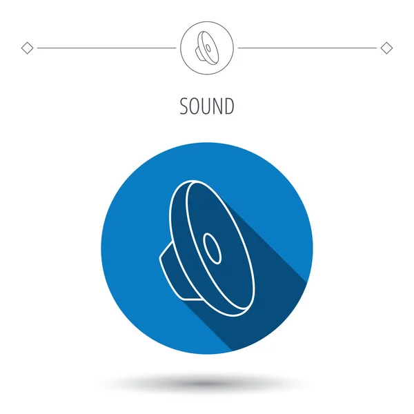 Une icône sonore. Signal haut-parleur audio . — Image vectorielle