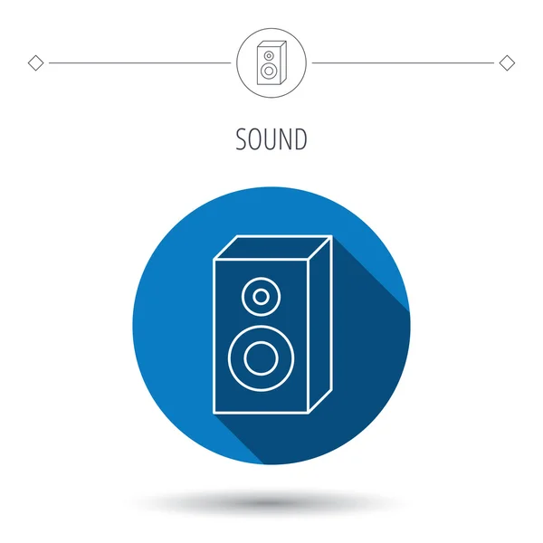 Icono de sonido. Señal de altavoz musical . — Archivo Imágenes Vectoriales