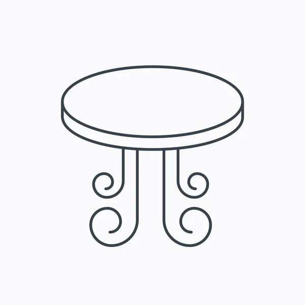 Иконка старинного стола. Мебельный знак . — стоковый вектор