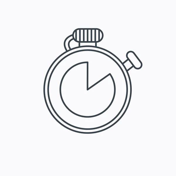 Timer-Symbol. Stoppuhrschild. — Stockvektor