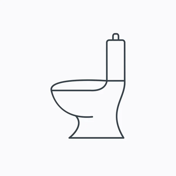 Toiletten-Symbol. öffentliches WC-Zeichen. — Stockvektor