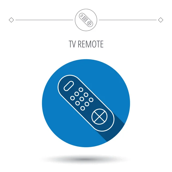 Ícone de controle remoto. Assinatura de canais de TV . — Vetor de Stock