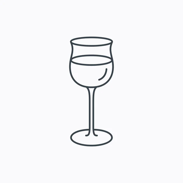 Sklenice na víno ikona. Pohár znamení. — Stockový vektor