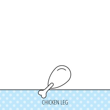 Tavuk bacağı simgesi. Baget işareti.