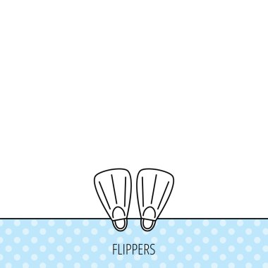 Yüzme palet simgesi. Dalış işareti.