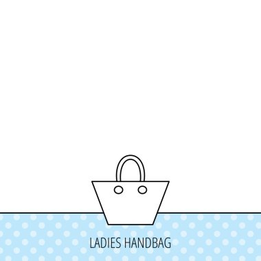 Bayanlar çanta simgesi. Elegance kadın Aksesuar.