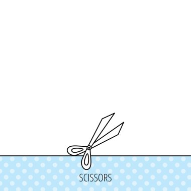 Bahçe makası simgesi. Secateurs işareti aracı.