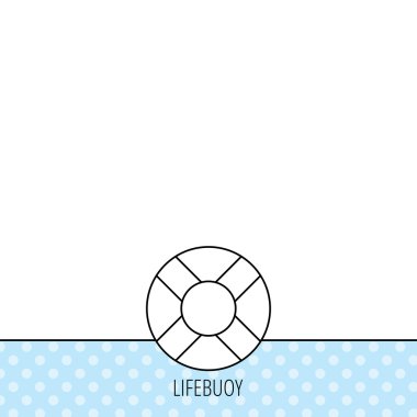 Lifebuoy simgesi. Yeleğini işareti.
