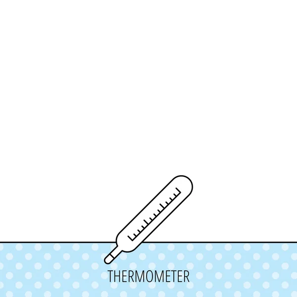 Medical thermometer icon. Temperature sign. — Stock Vector