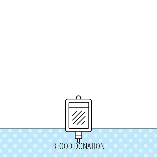 Blood donation icon. Medicine drop counter sign. — Stock Vector