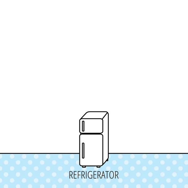 Icono del refrigerador. Signo del refrigerador . — Vector de stock