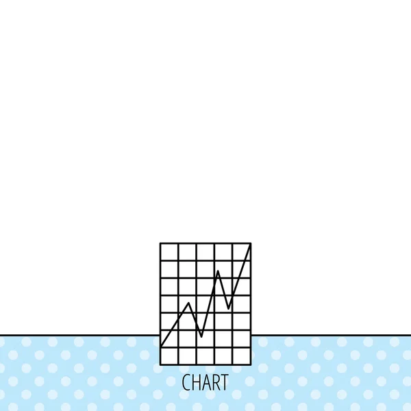 Chart icon. Graph diagram sign. — Stock Vector