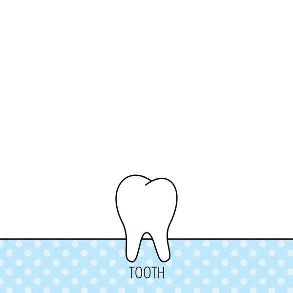 Icono del diente. Signo de estomatología . — Archivo Imágenes Vectoriales