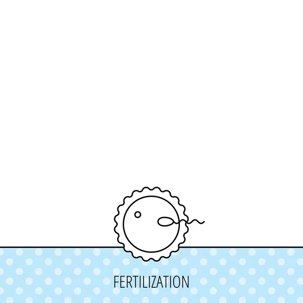 Ícone de fertilização. Sinal de gravidez . — Vetor de Stock