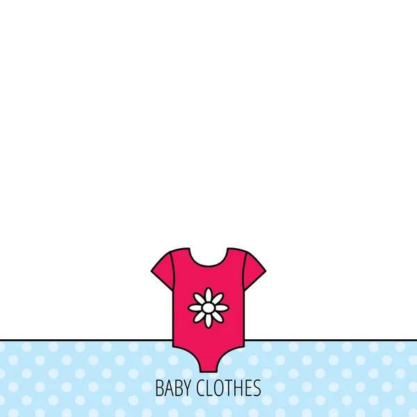 Newborn clothes icon. Baby shirt wear sign. — Stock Vector