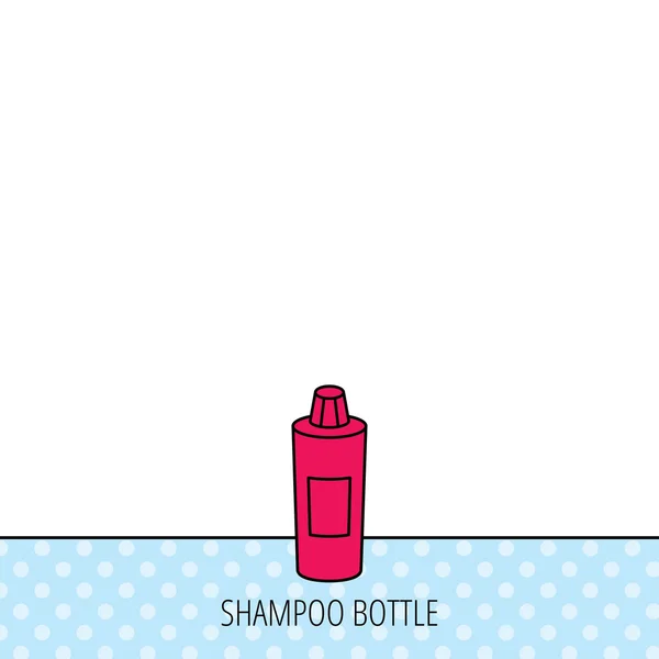 Icône de bouteille de shampooing. Signe de savon liquide . — Image vectorielle