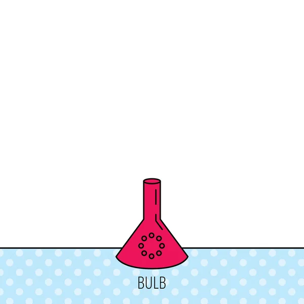 Laboratory bulb or beaker icon. Chemistry sign. — Stock Vector