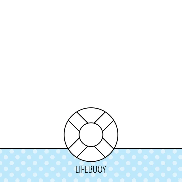 Lifebuoy icon. Lifebelt sign. — Stock Vector