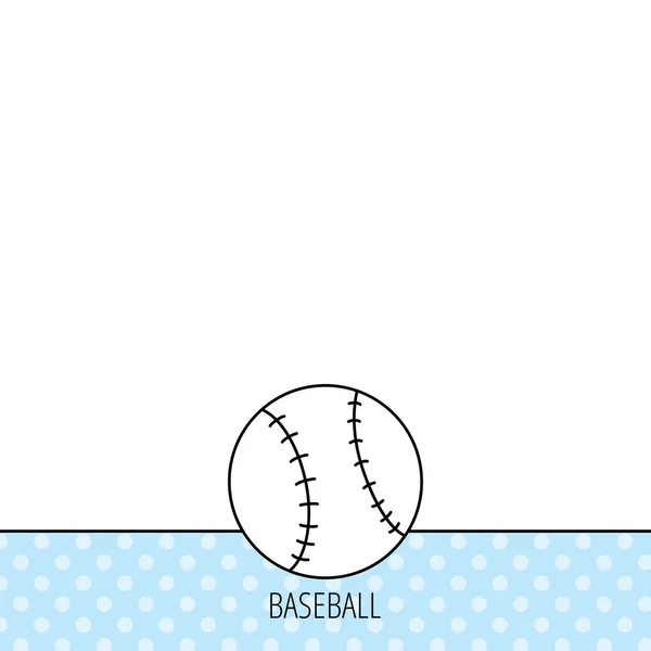 Baseball icon. Sport ball sign.