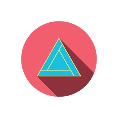 Acil durum işareti simgesi. Uyarı üçgen işareti.