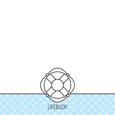 Lifebuoy ip simgesi olan. Yeleğini işareti.