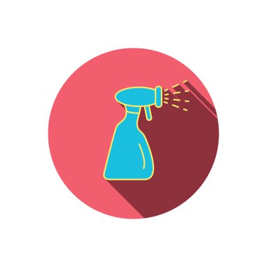 Sprey şişe simge temizlik. Aracı oturum yıkama.