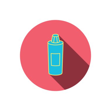 Şampuan şişesi simgesi. Sıvı sabun işareti.