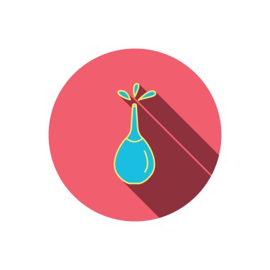 Tıbbi lavman simgesi. Lavman işareti.