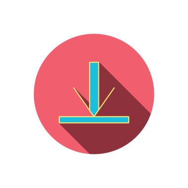 Simgesini indirin. Ok işareti.