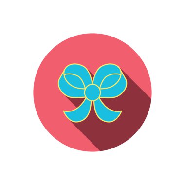 Yay simgesi. Hediye yay-mil işareti.