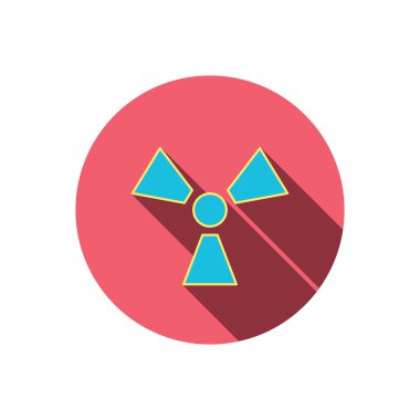 Radyasyon simgesi. Radyoloji işareti.