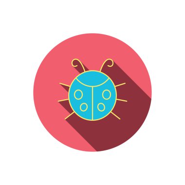 Uğur böceği simgesi. Uğur böceği böcek işareti.