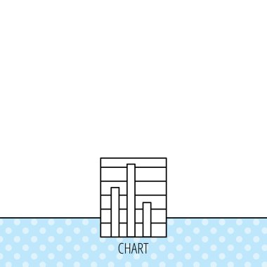 Grafik simgesini. Grafik diyagramı işareti.