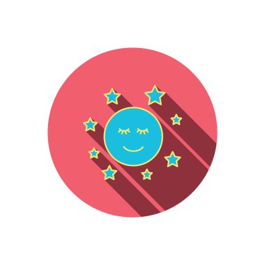 Ay ve yıldız simgesi. Gece ya da uyku işareti.