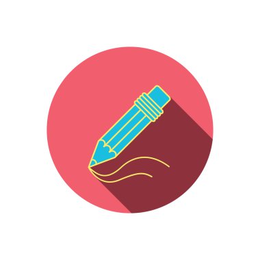 Kurşun kalem simgesini. Çizim aracı işareti.