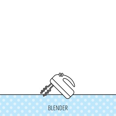 Blender simgesi. Mikser işareti.
