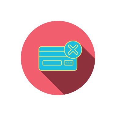 Kredi kartı simgesini kaldırın. İşareti alışveriş.