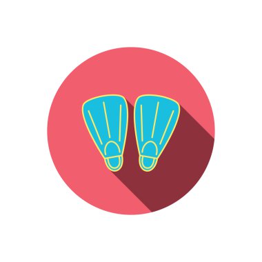 Yüzme palet simgesi. Dalış işareti.