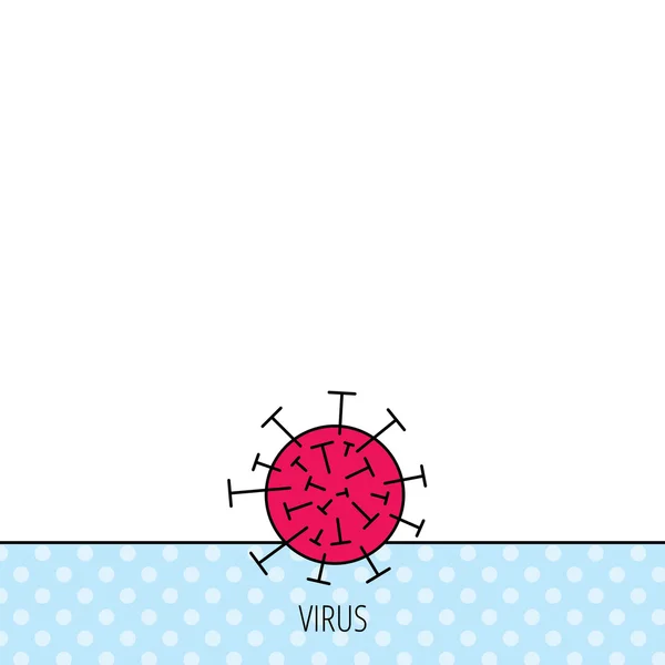 Virus-ikonen. Molekylär cell tecken. — Stock vektor