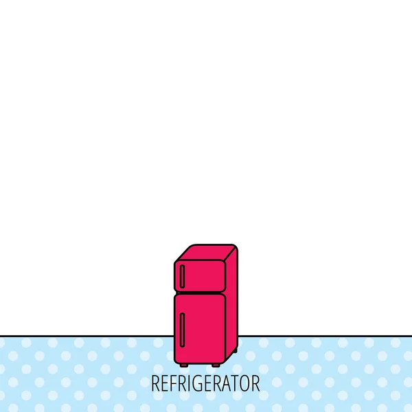 Icône du réfrigérateur. Panneau réfrigérateur . — Image vectorielle