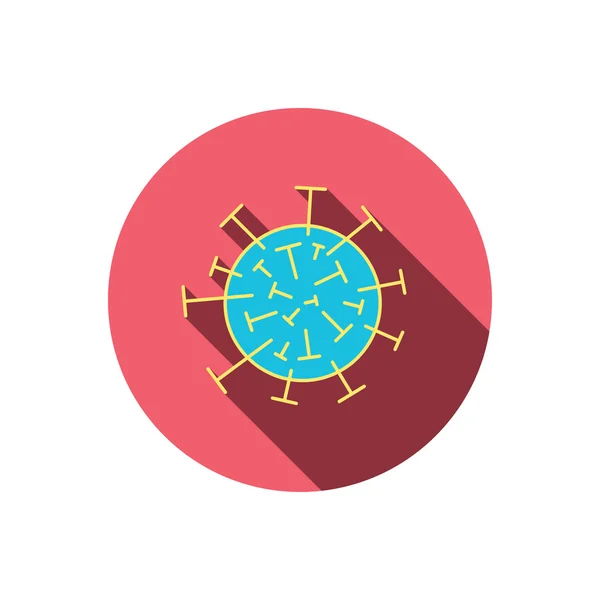 Icono del virus. Signo de célula molecular . — Vector de stock