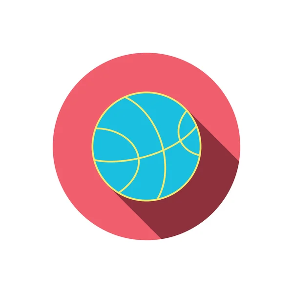 Basketbol simgesi. Spor top işareti. — Stok Vektör