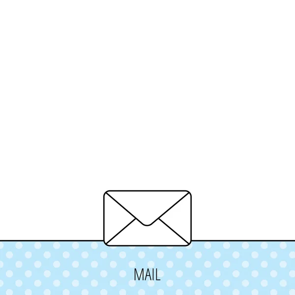 Envolvente icono de correo. Señal de correo electrónico . — Archivo Imágenes Vectoriales