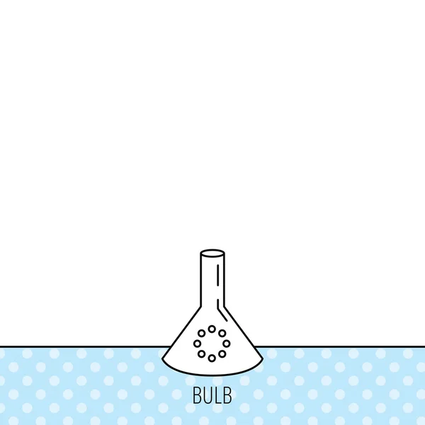 Laboratory bulb or beaker icon. Chemistry sign. — Stock Vector
