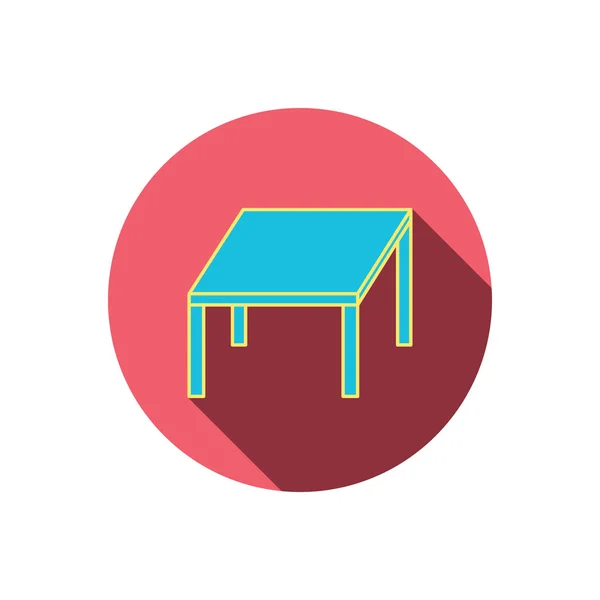 Táblázat ikonra. Bútor asztali jelet. — Stock Vector
