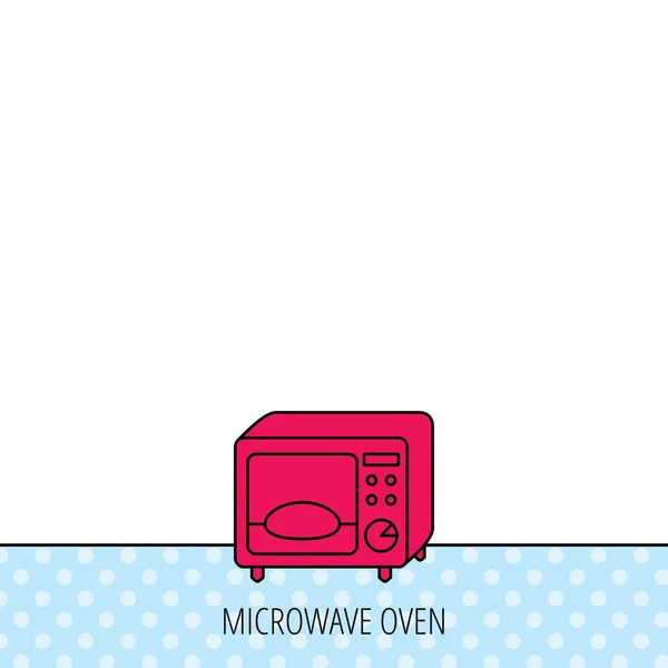 Microwave oven icon. Kitchen appliance sign. — Stock Vector