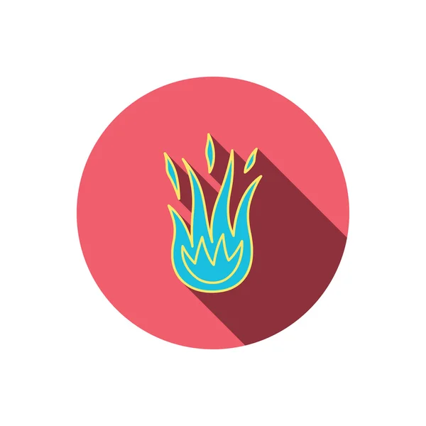 Brand pictogram. Hete vlam teken. — Stockvector