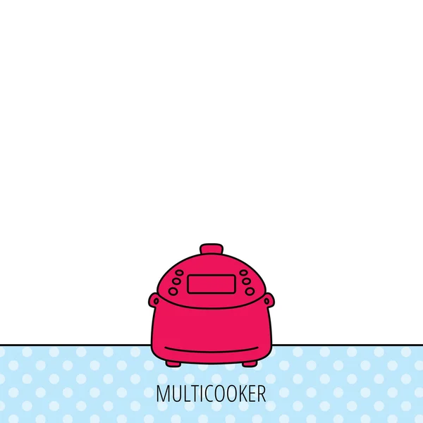 Multicooker εικονίδιο. Κουζίνα ηλεκτρική συσκευή σύμβολο — Διανυσματικό Αρχείο