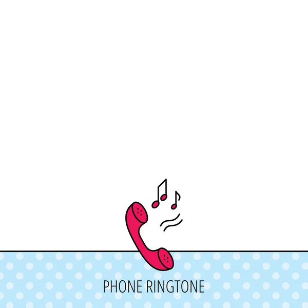 Значок телефона. Сигнал звонка . — стоковый вектор