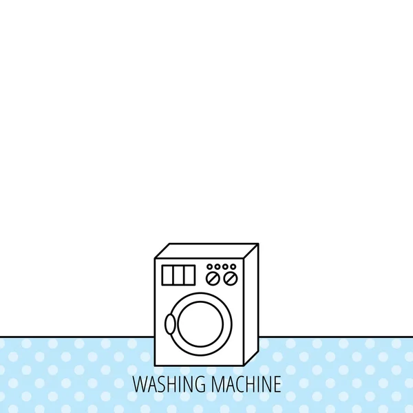 洗濯機のアイコン。洗濯機の記号. — ストックベクタ